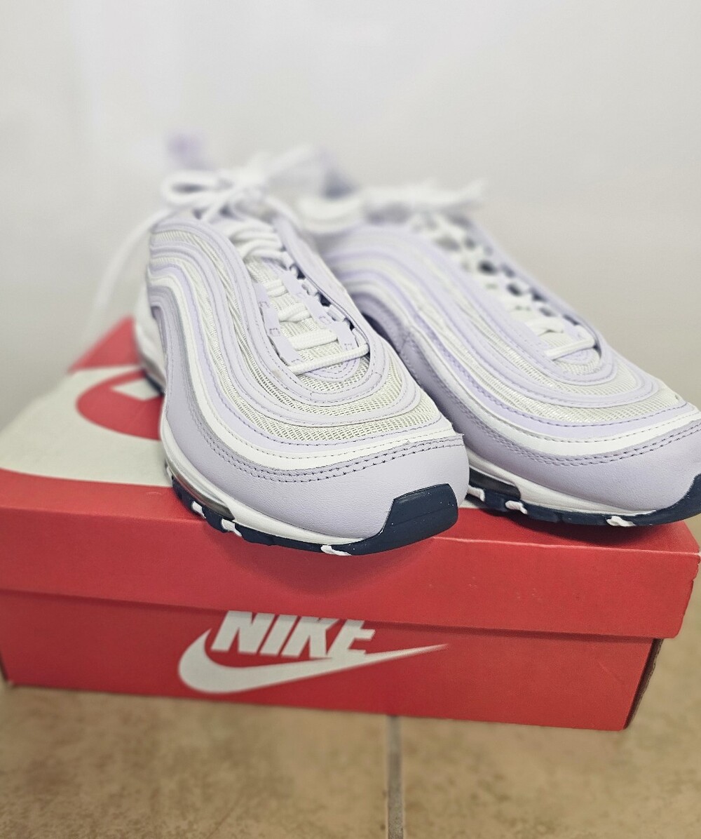 Nike Lavender and White Air Max 97 Sneakers
